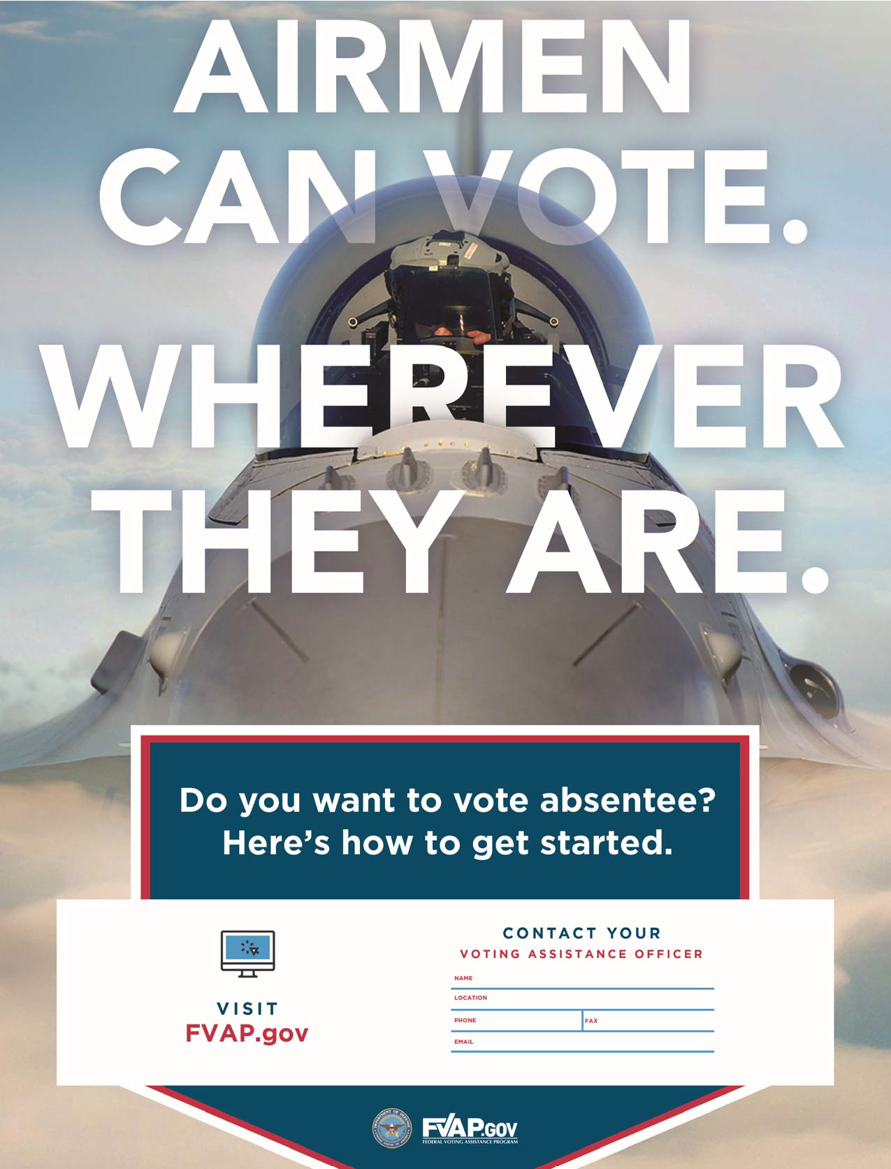 Voting assistance poster